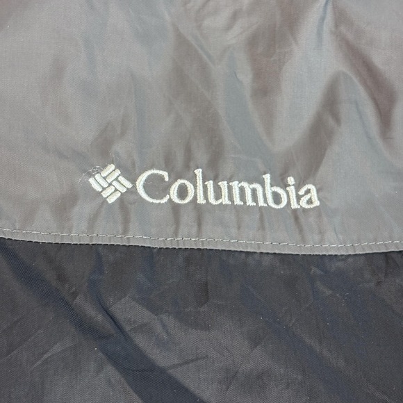 Columbia Jacket Mens XL Gray Black Omni-Shield Hooded Windbreaker Lightweight - Picture 6 of 11